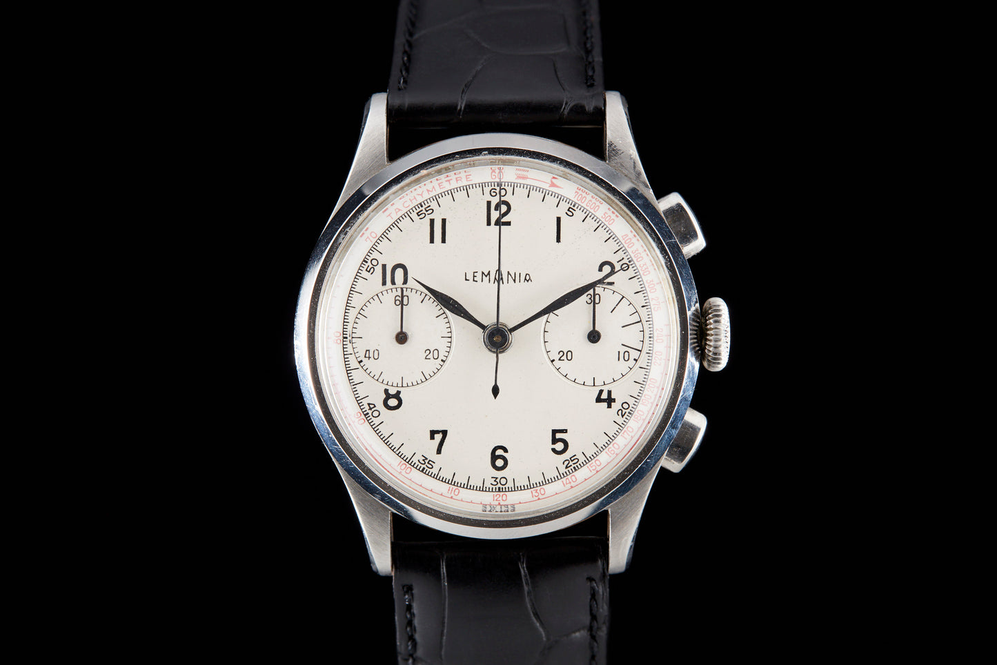 Lemania Two Register Chronograph