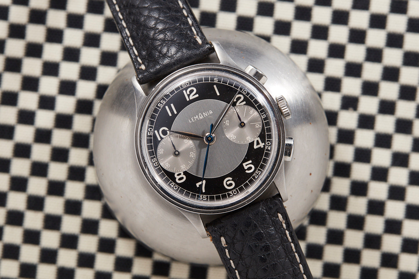 Lemania Tuxedo Dial Chronograph