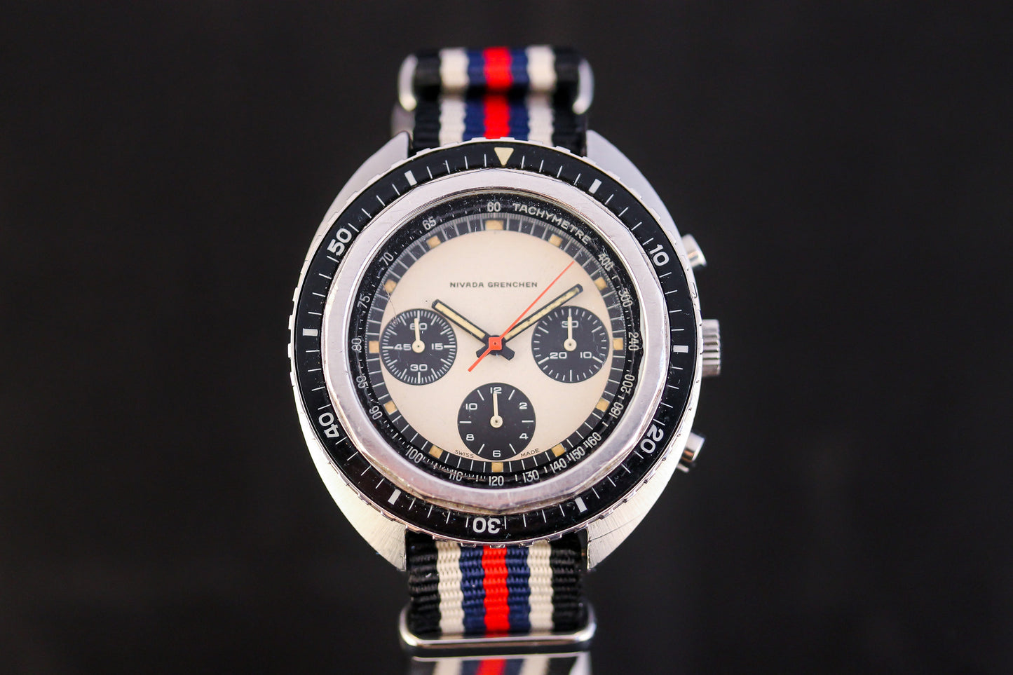 Nivada Grenchen Chronograph - Panda Dial