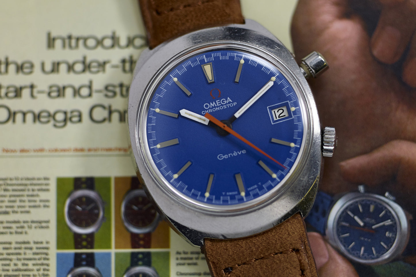 Omega Chronostop Blue Dial - Gear Patrol Exclusive