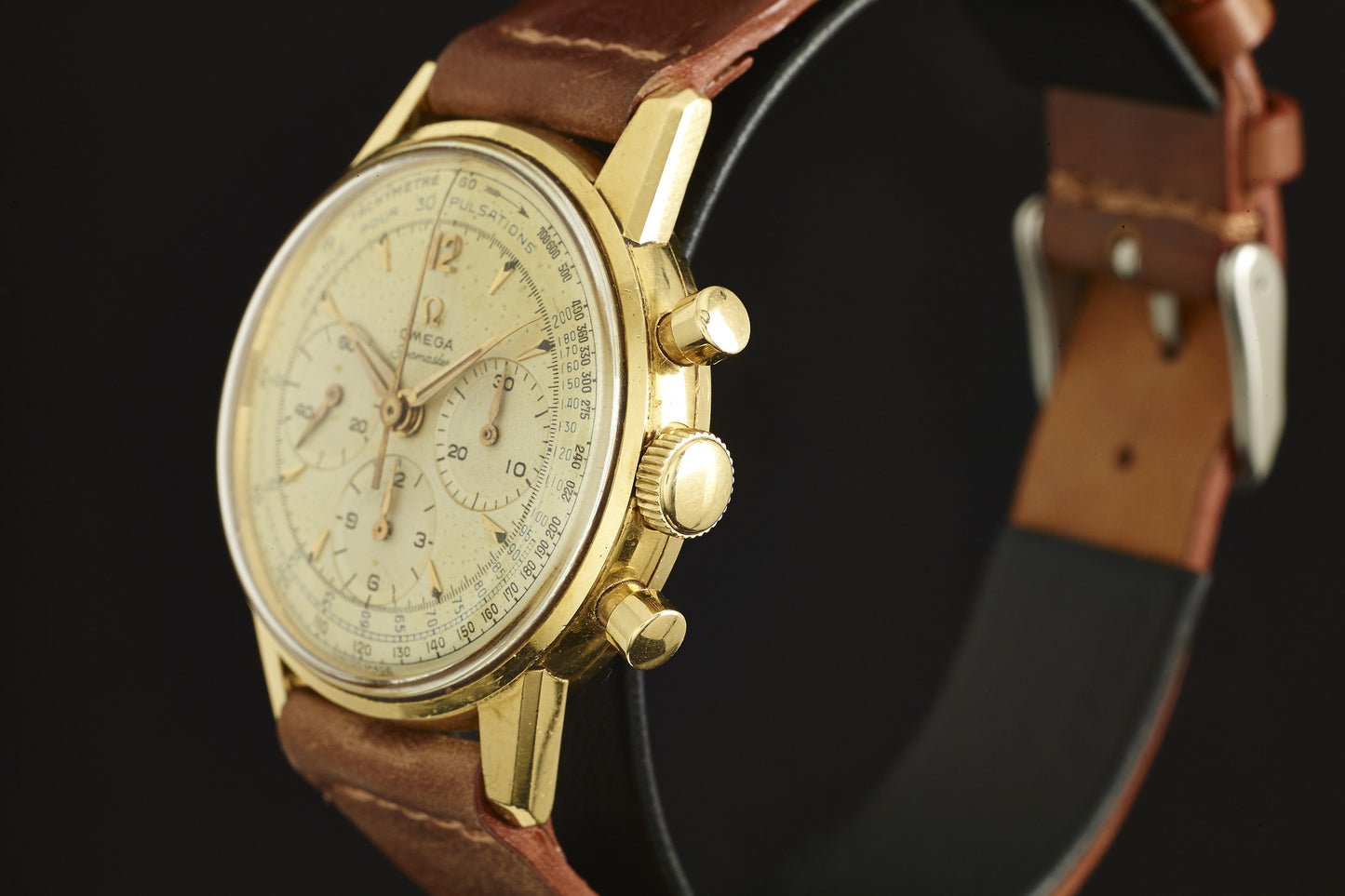 Omega Seamaster Chronograph Calibre .321 Solid Gold Pulsations Dial