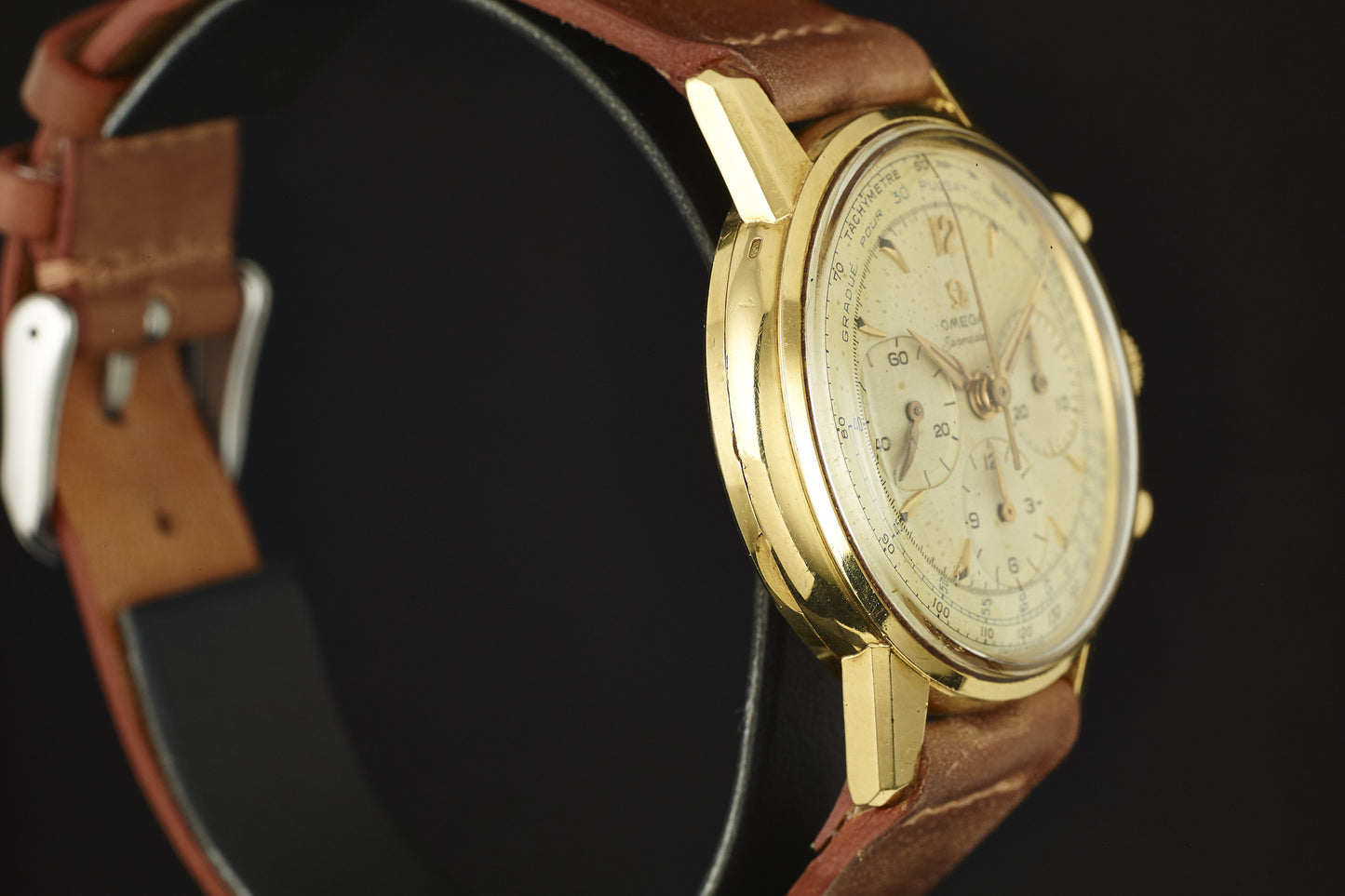 Omega Seamaster Chronograph Calibre .321 Solid Gold Pulsations Dial