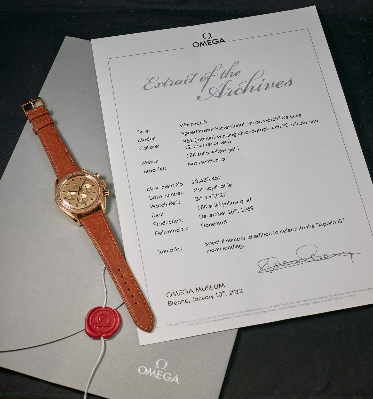 Omega Speedmaster Professional 18k Gold