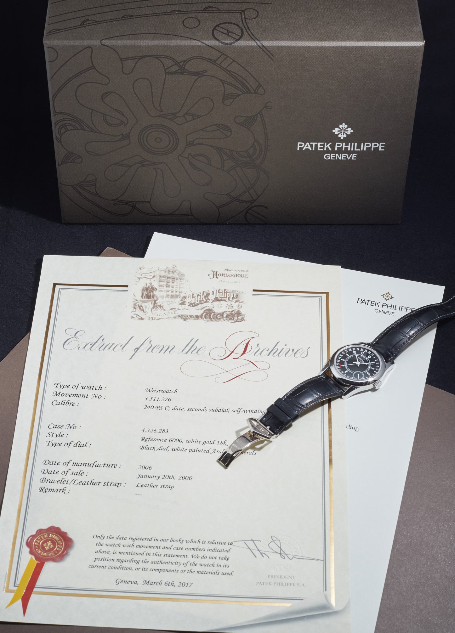 Patek Philippe Reference 6000G