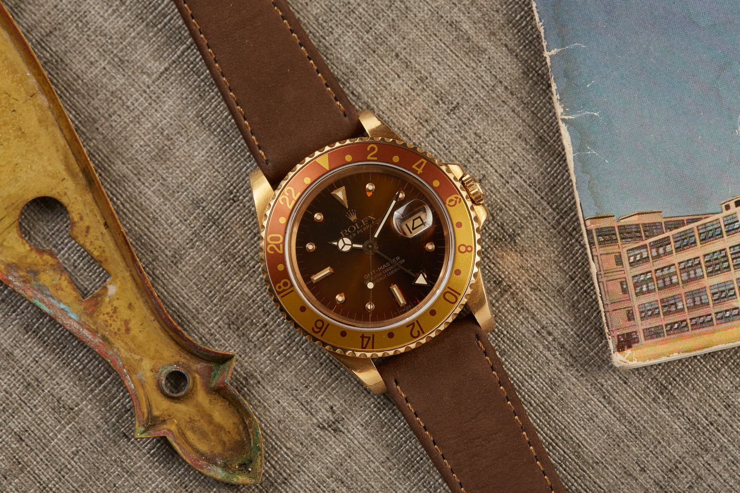 Rolex 18k GMT Master Rootbeer
