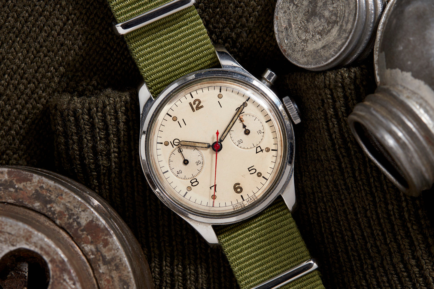 Rodania Royal Canadian Navy Monopusher Chronograph