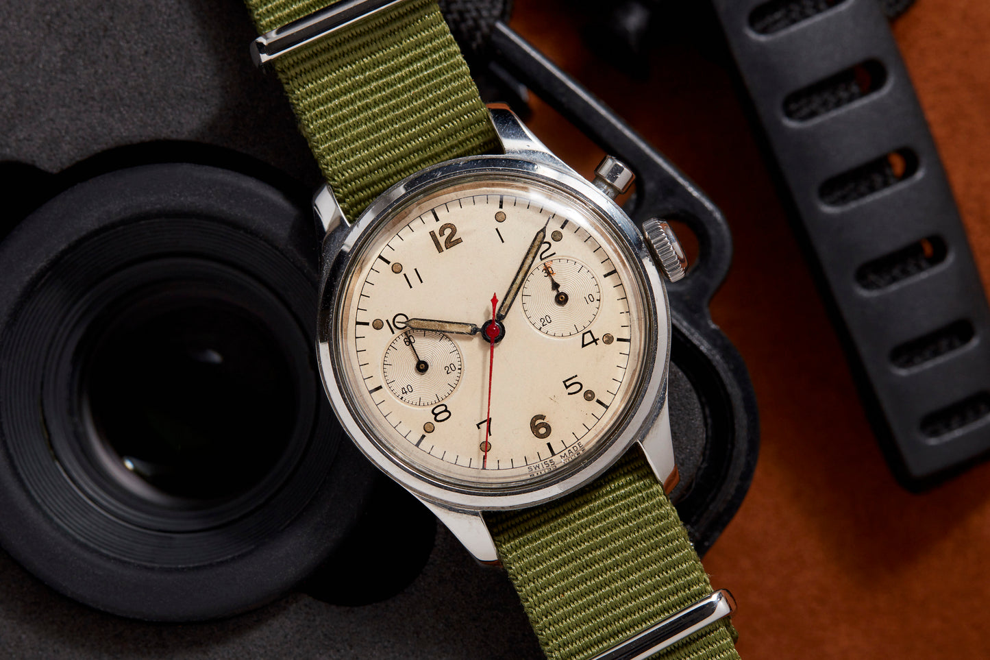 Rodania Royal Canadian Navy Monopusher Chronograph