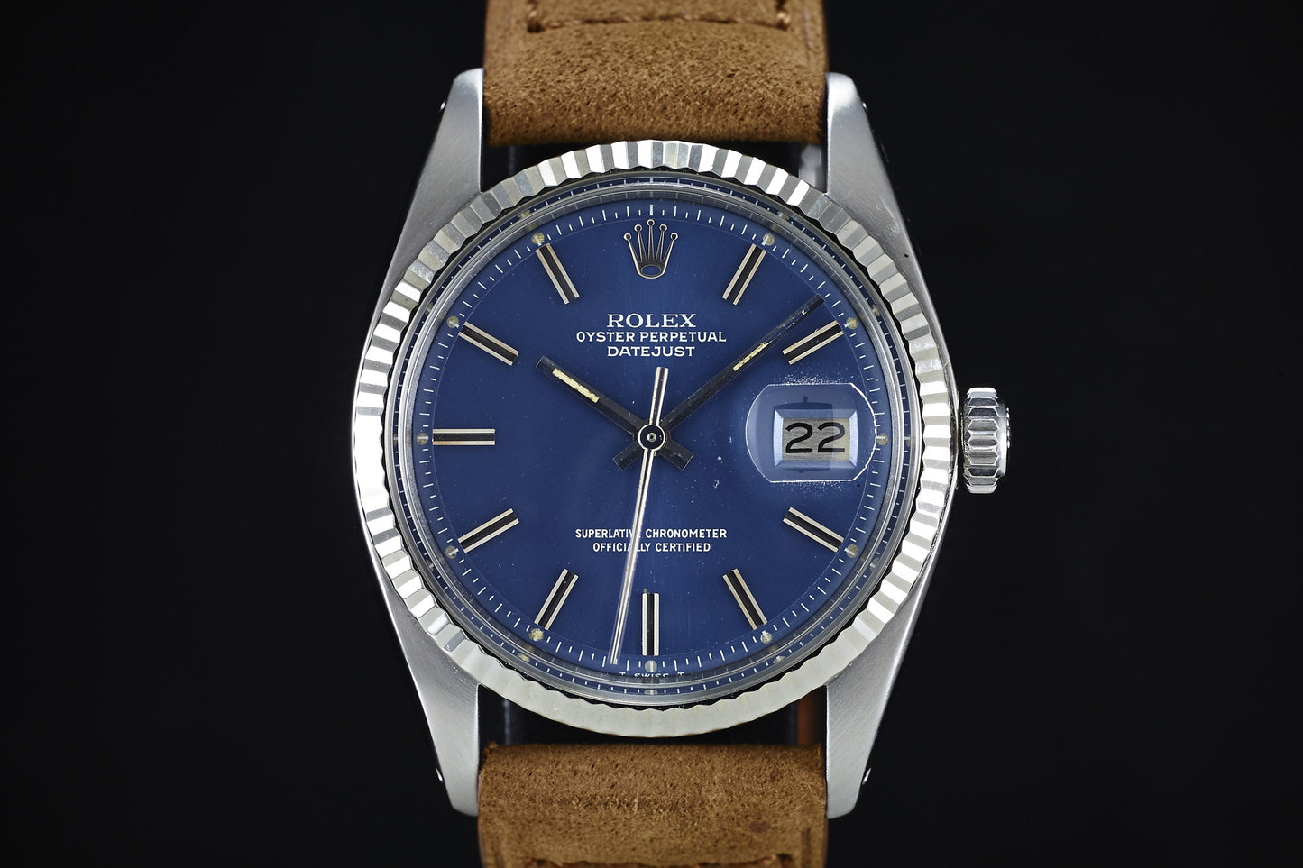 Rolex Datejust 1601 Blue Dial - 1977