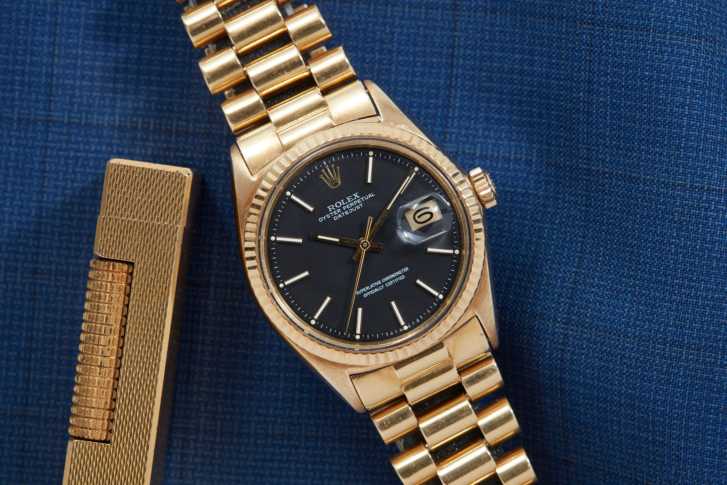 Solid gold vintage Rolex Datejust