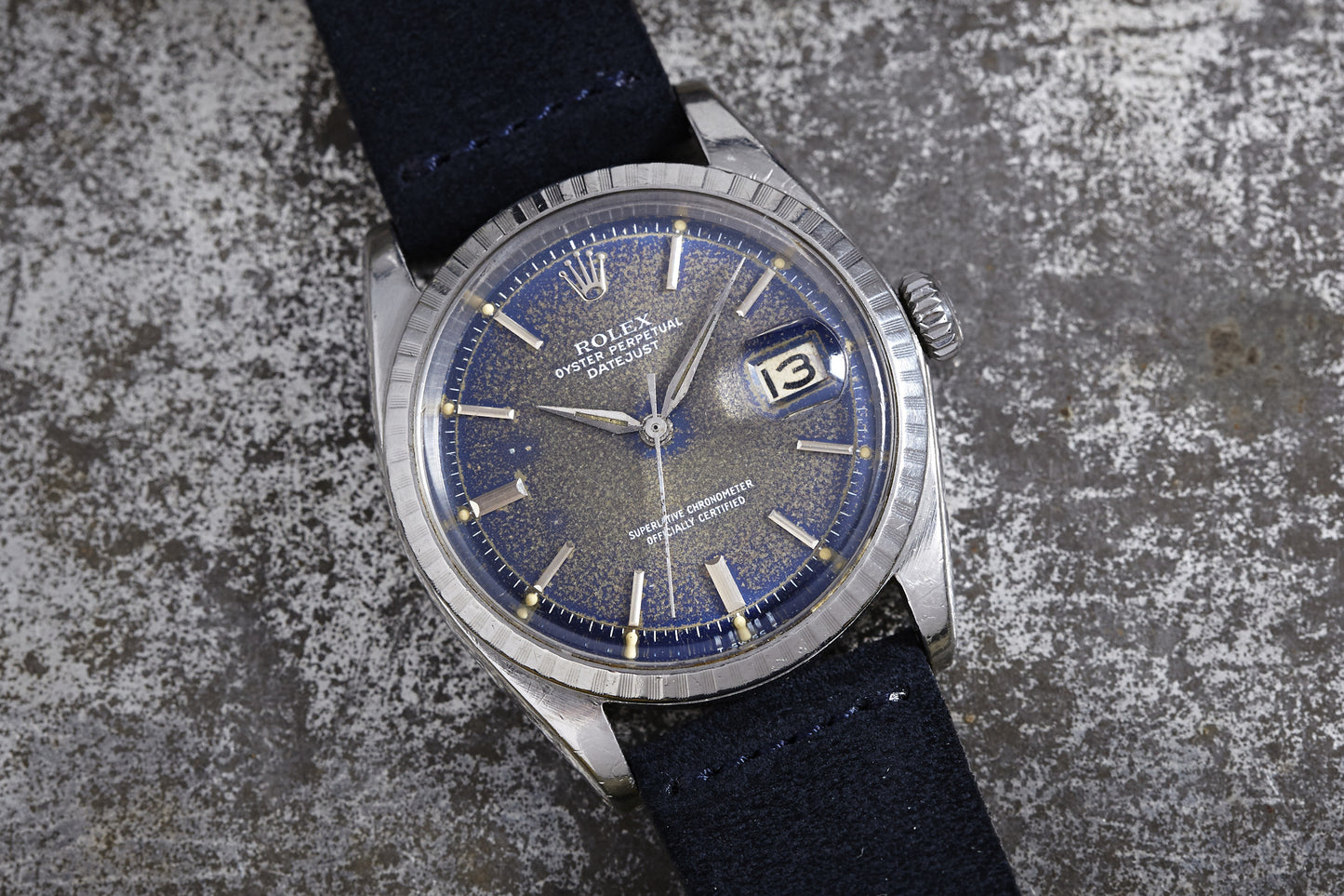 Rolex Datejust 1603 Blue Patinated Dial - 1967