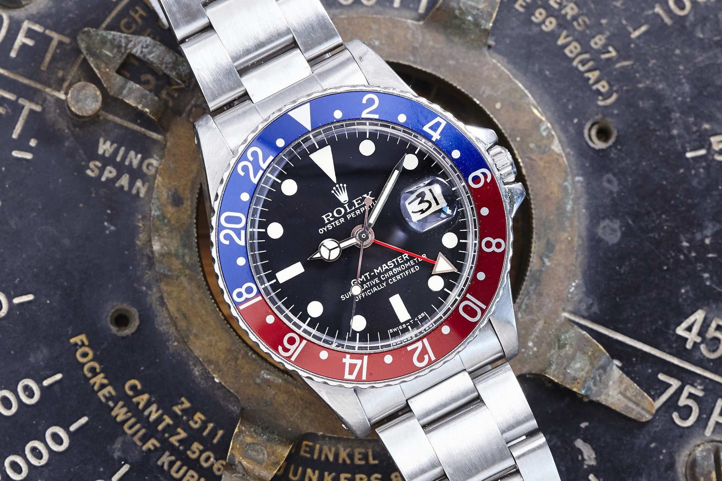 Rolex GMT Master 1675 Pepsi Bezel