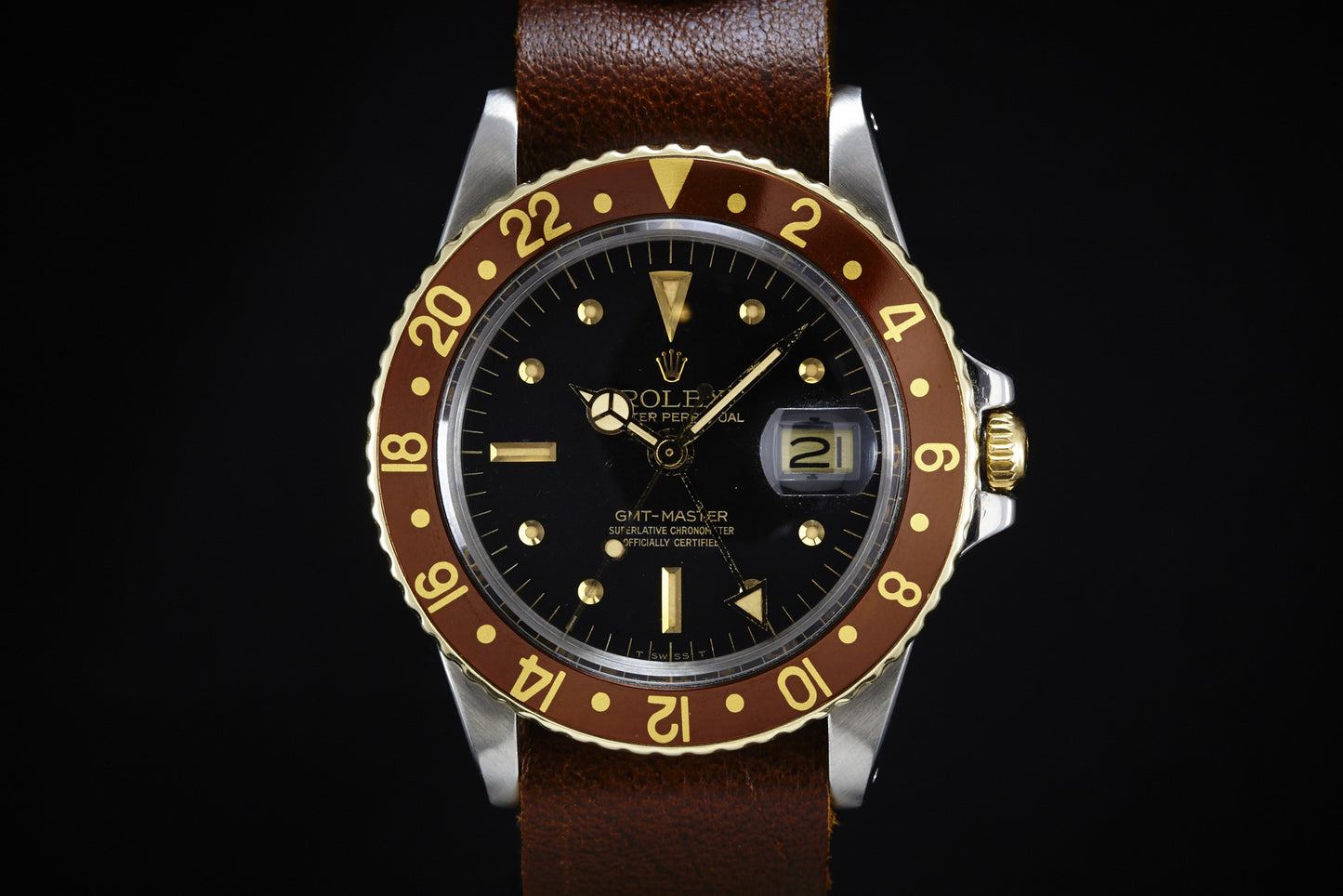 Rolex GMT Master 1675 'Root Beer" Nipple Dial