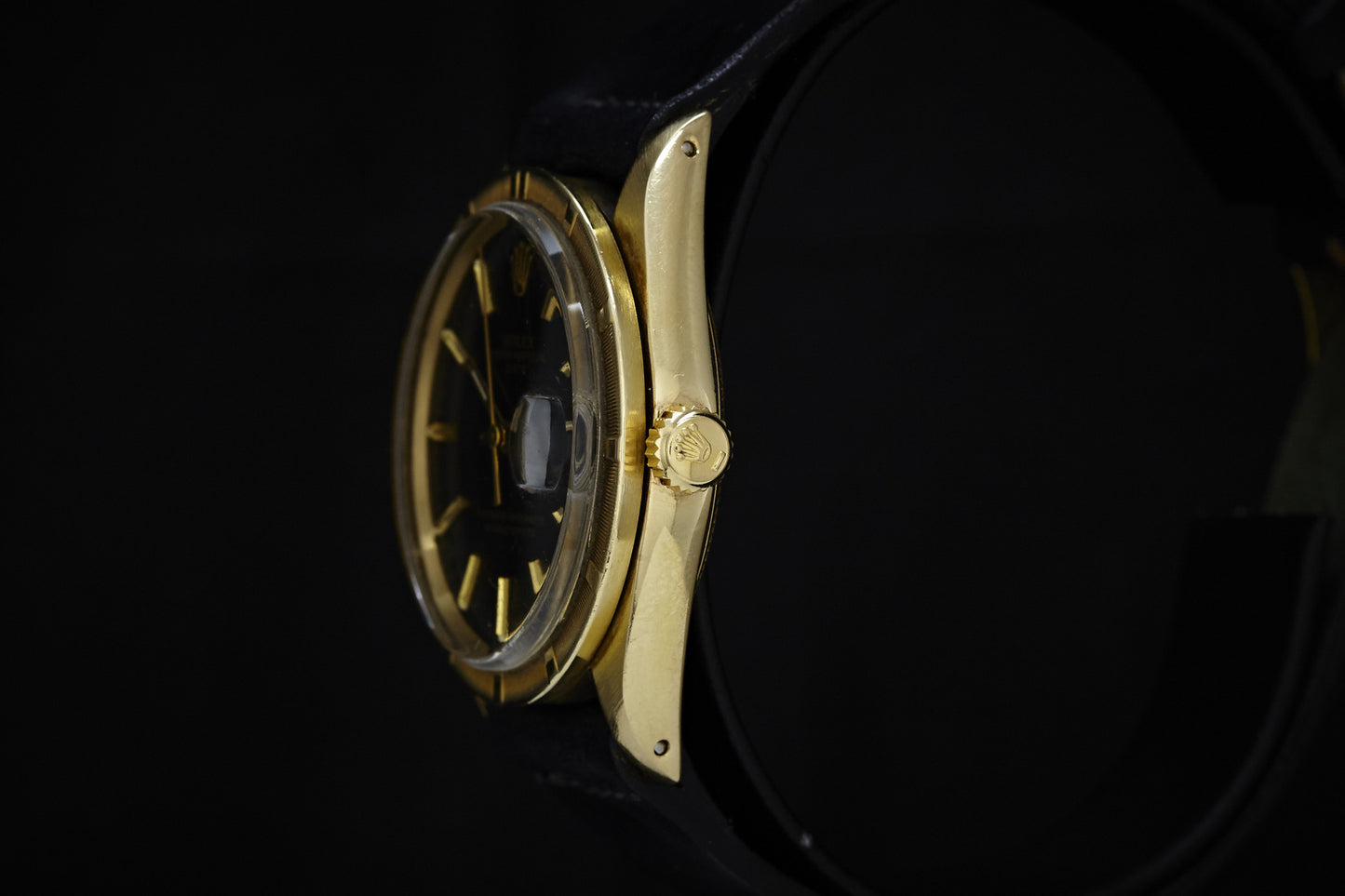 Rolex Oyster Perpetual Date 14K Black Dial - 1970