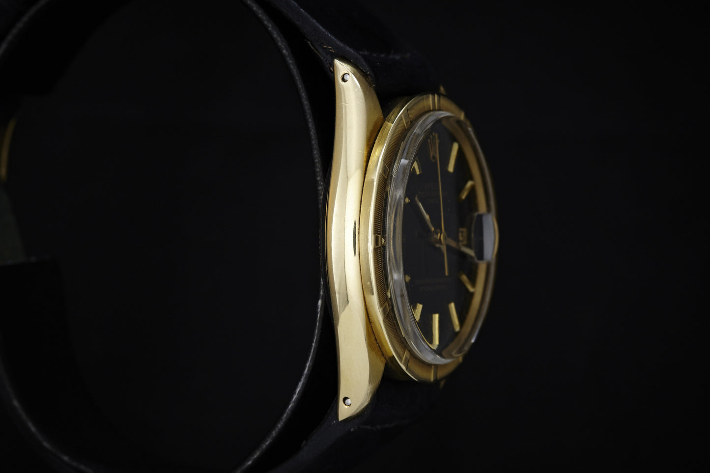 Rolex Oyster Perpetual Date 14K Black Dial - 1970