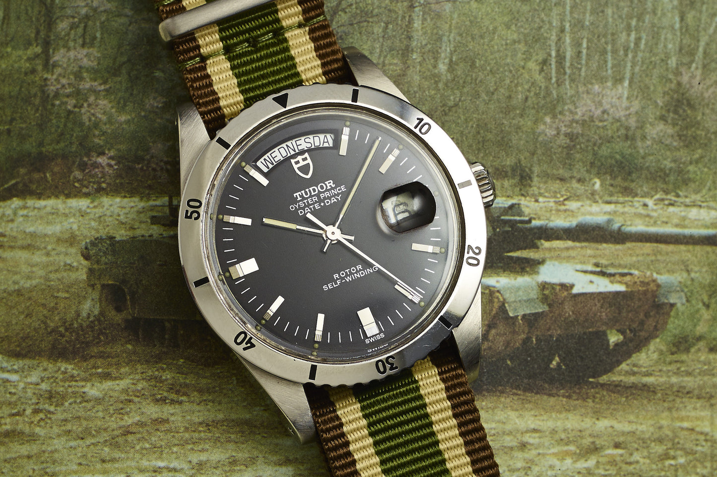 Tudor Ref. 7020/0 Jumbo Date Day "Turn-O-Graph"