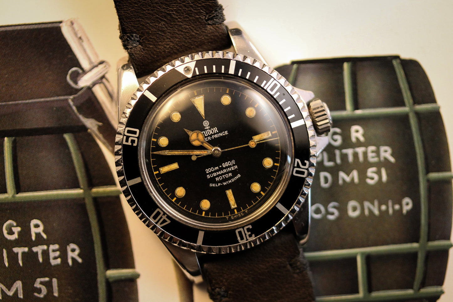 Tudor Submariner 7928 Gilt Dial PCG