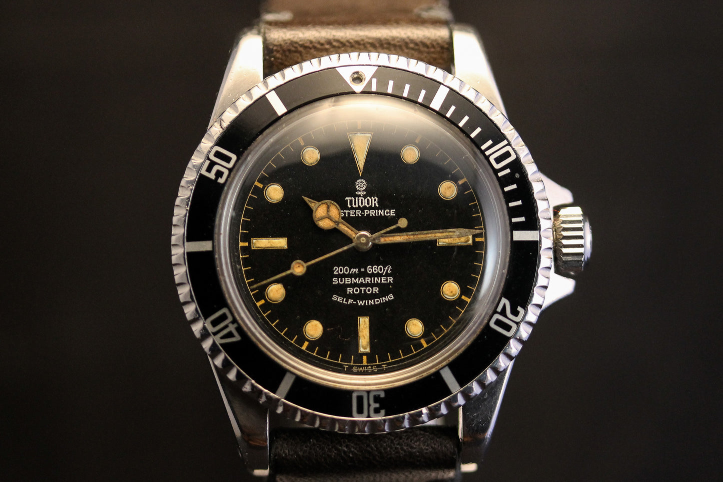 Tudor Submariner 7928 Gilt Dial PCG