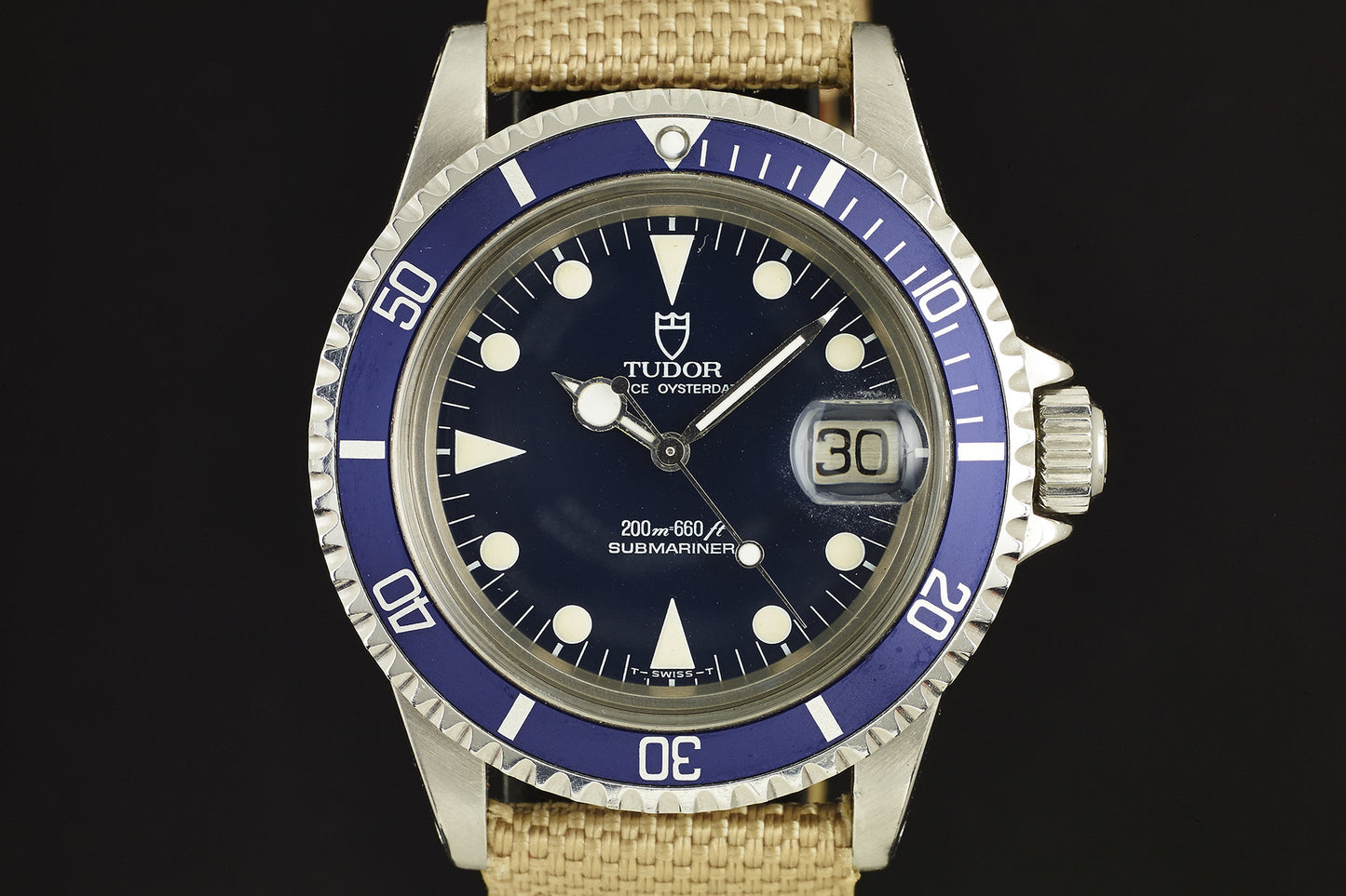 Tudor Submariner "Lollipop" Blue Dial Ref. 76100