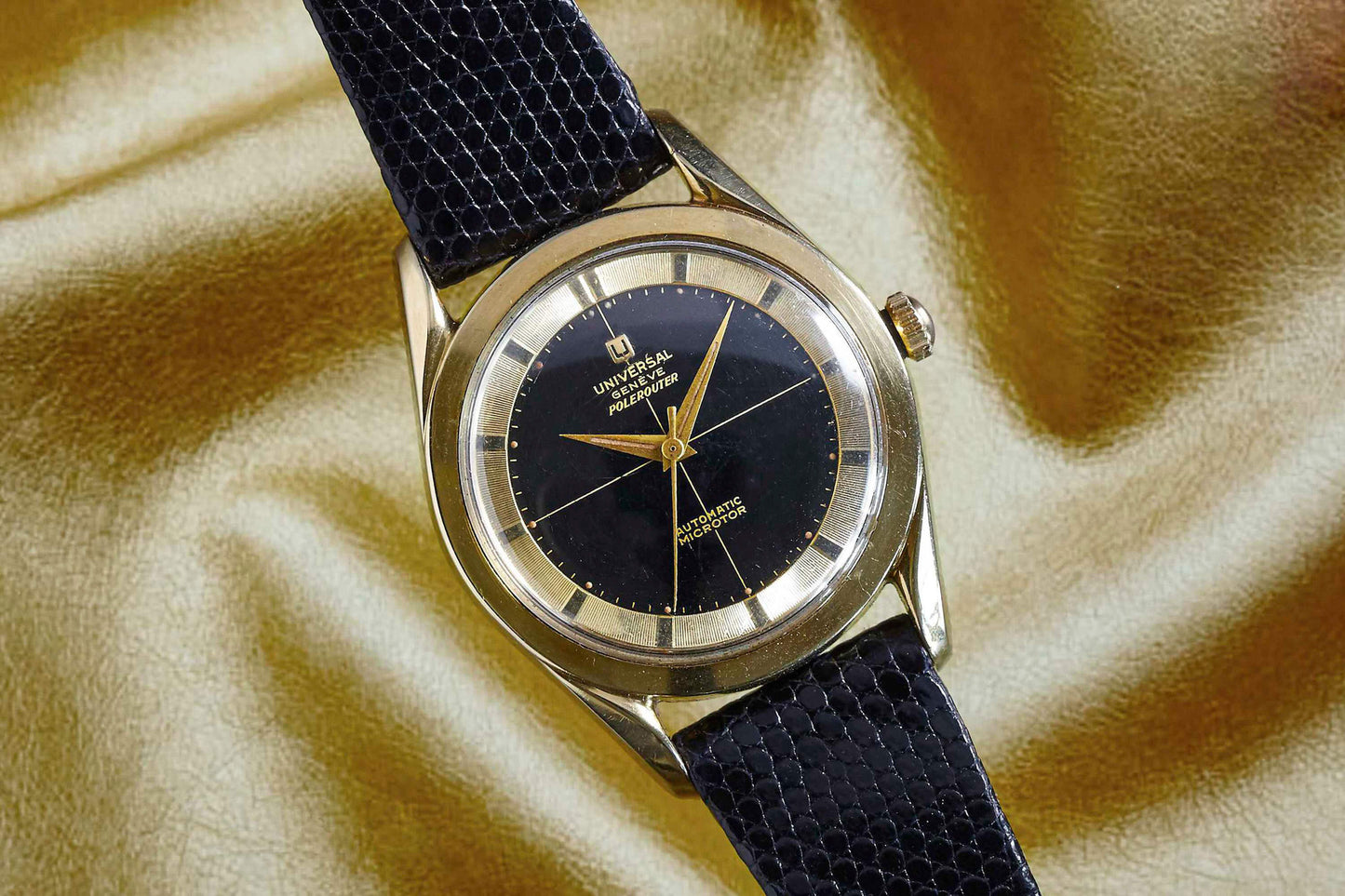 Universal Genève Polerouter Gold Plate