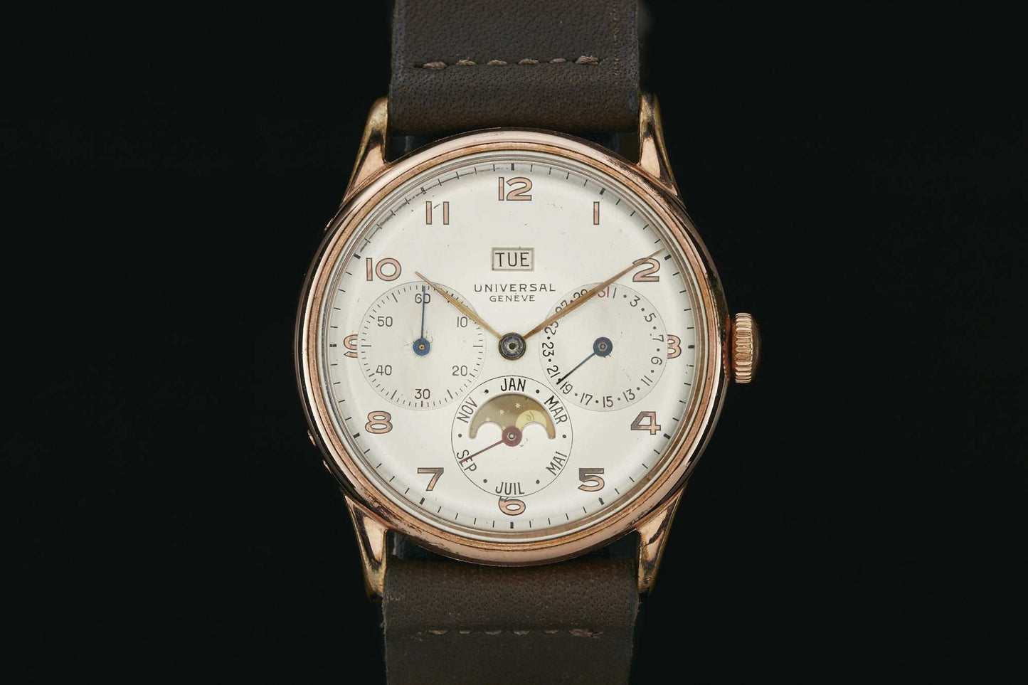Universal Geneve Triple Calendar Moonphase Ref. 41501