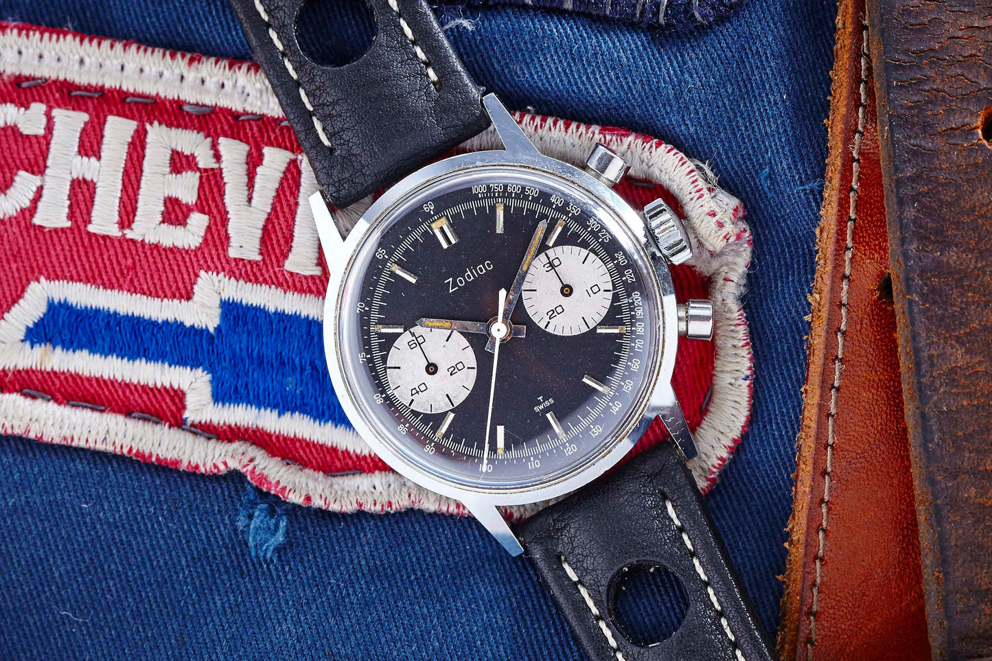 Zodiac Panda Dial Chronograph