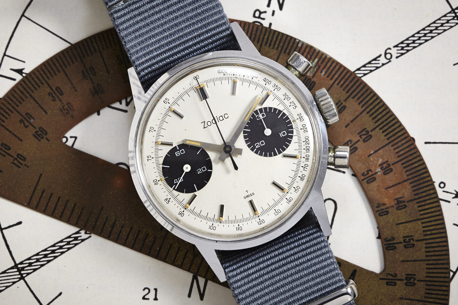 Zodiac "Poor Man's Carrera" Panda Dial Chronograph