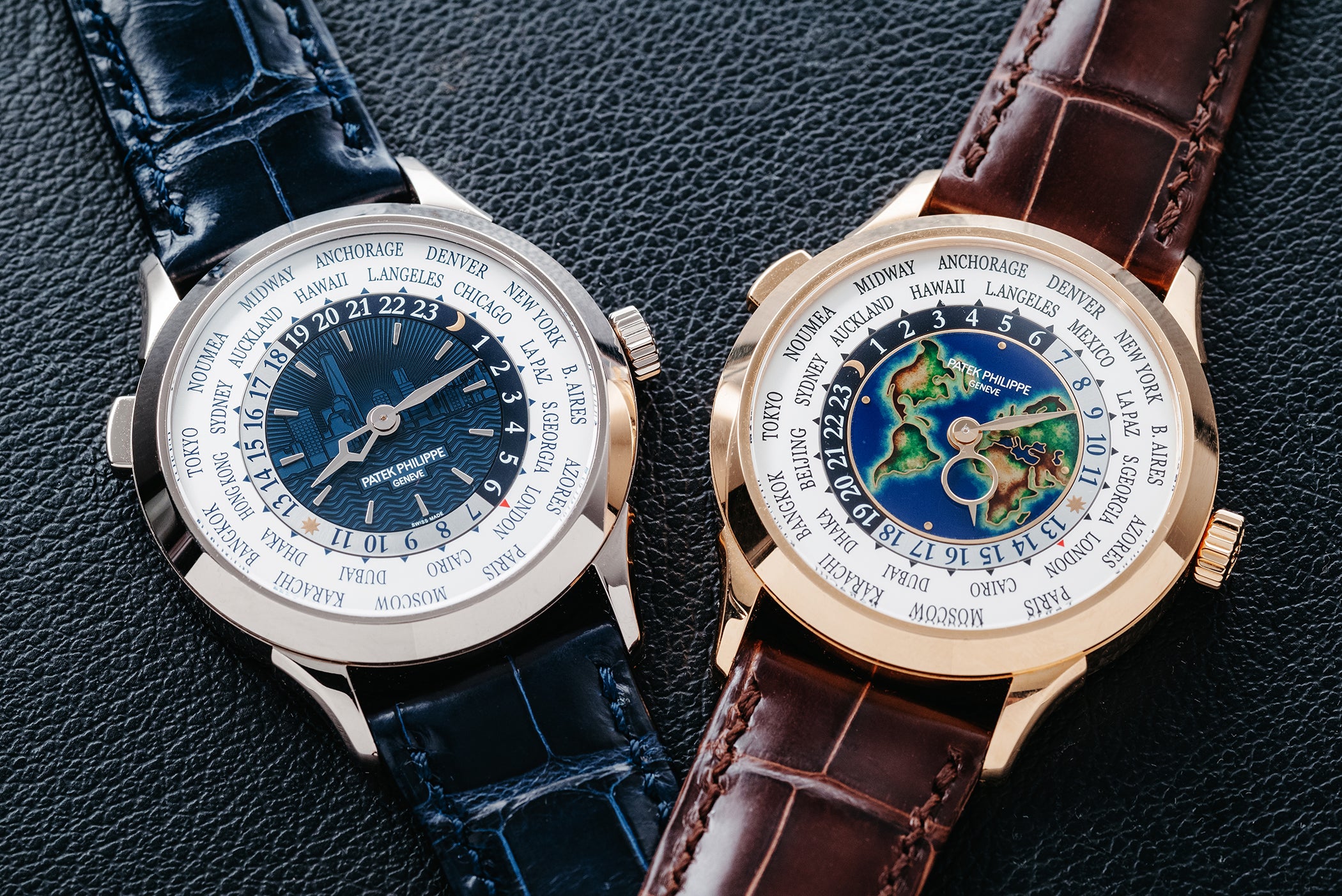 Time Traveler: The Patek Philippe 5231J-001 and 5230G-010 World Timer Watches