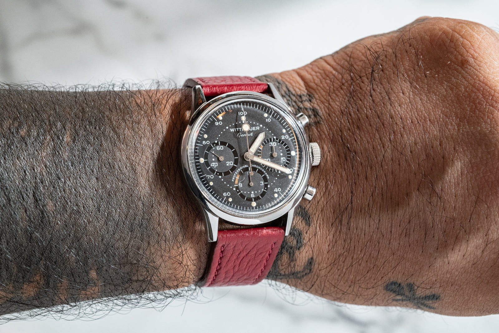 Barton Red Cervo Strap