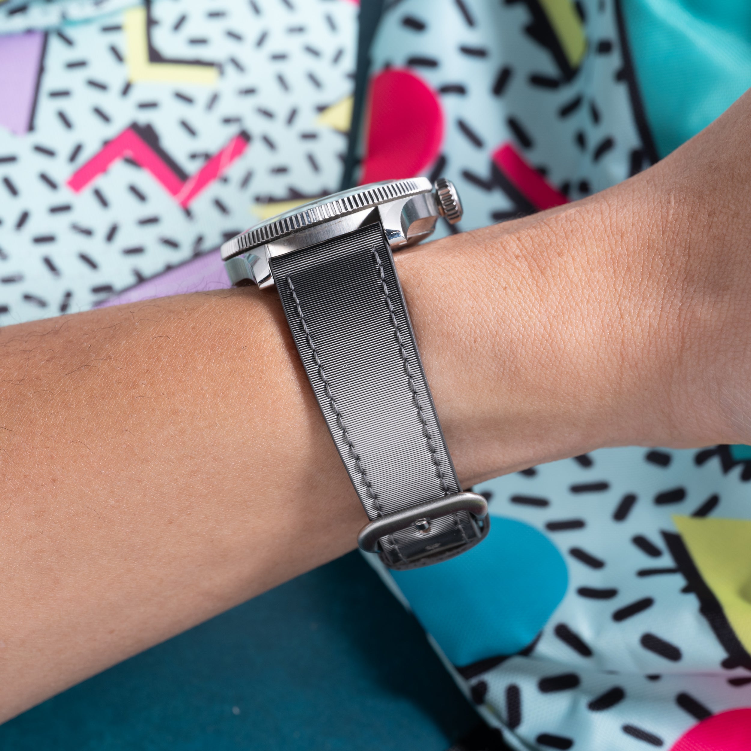 Quantium Silver Matrix Strap