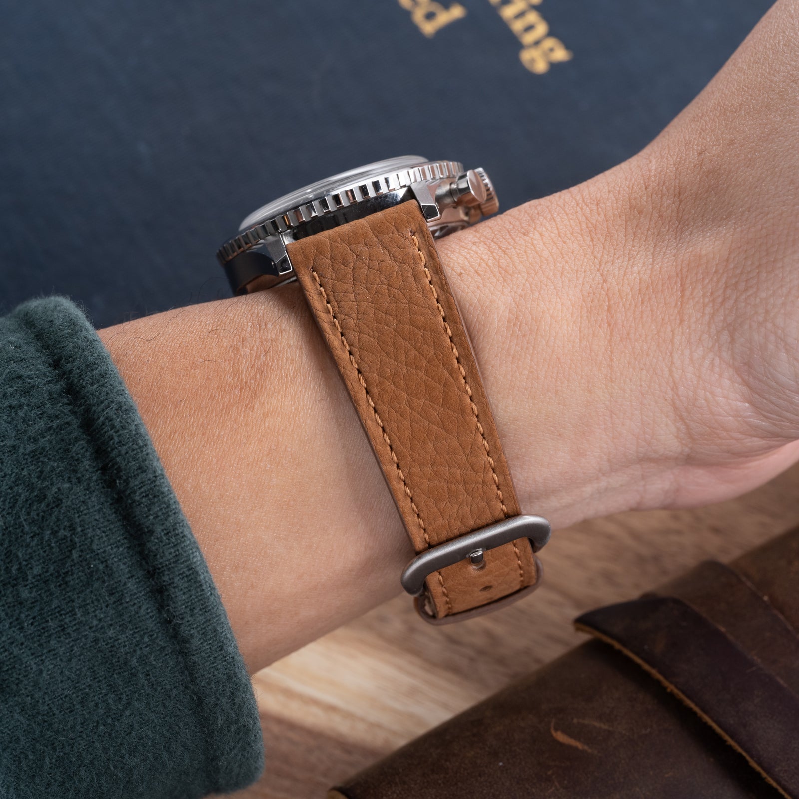 Pagoda Brown Matte Calf Strap