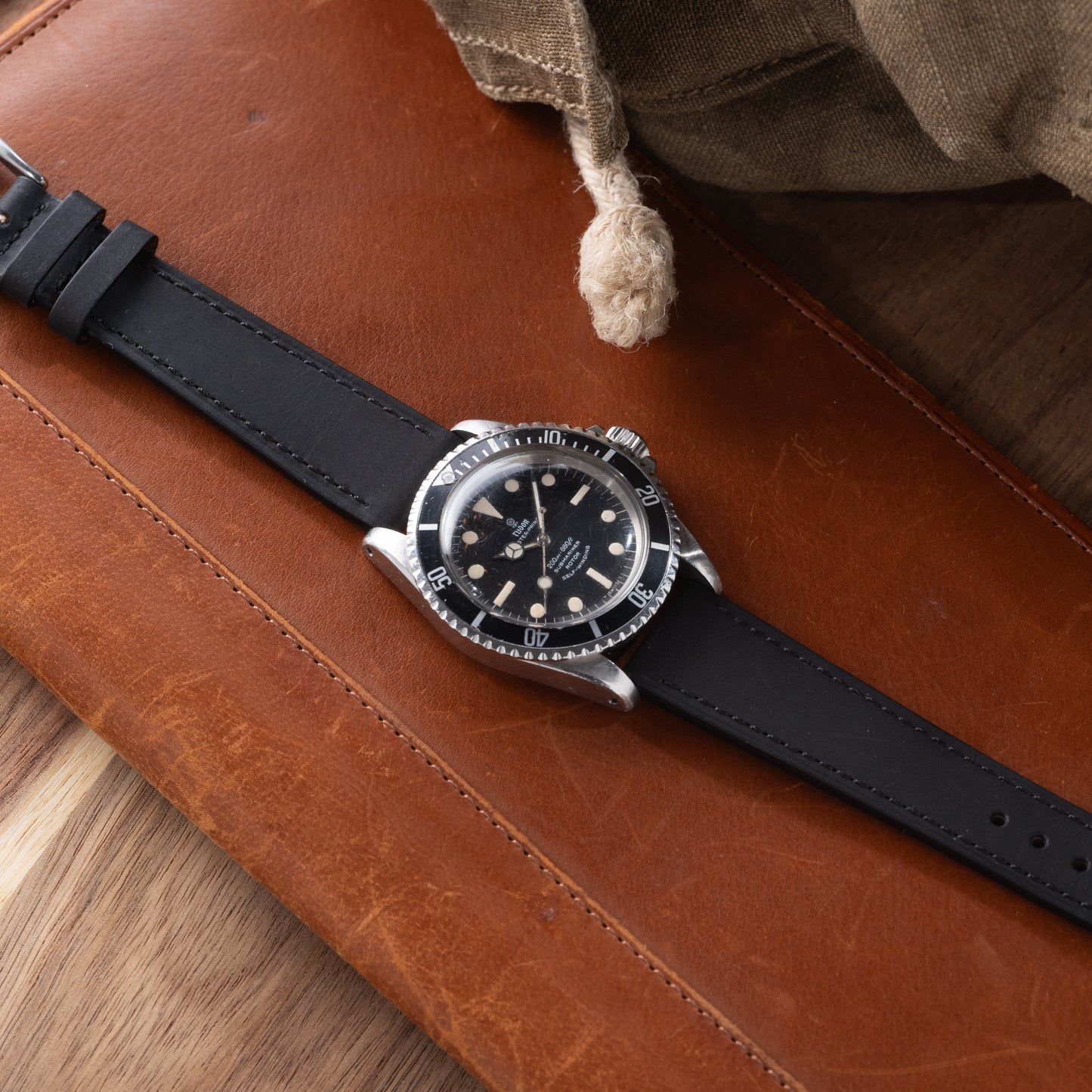 Andretti Black Distressed Strap