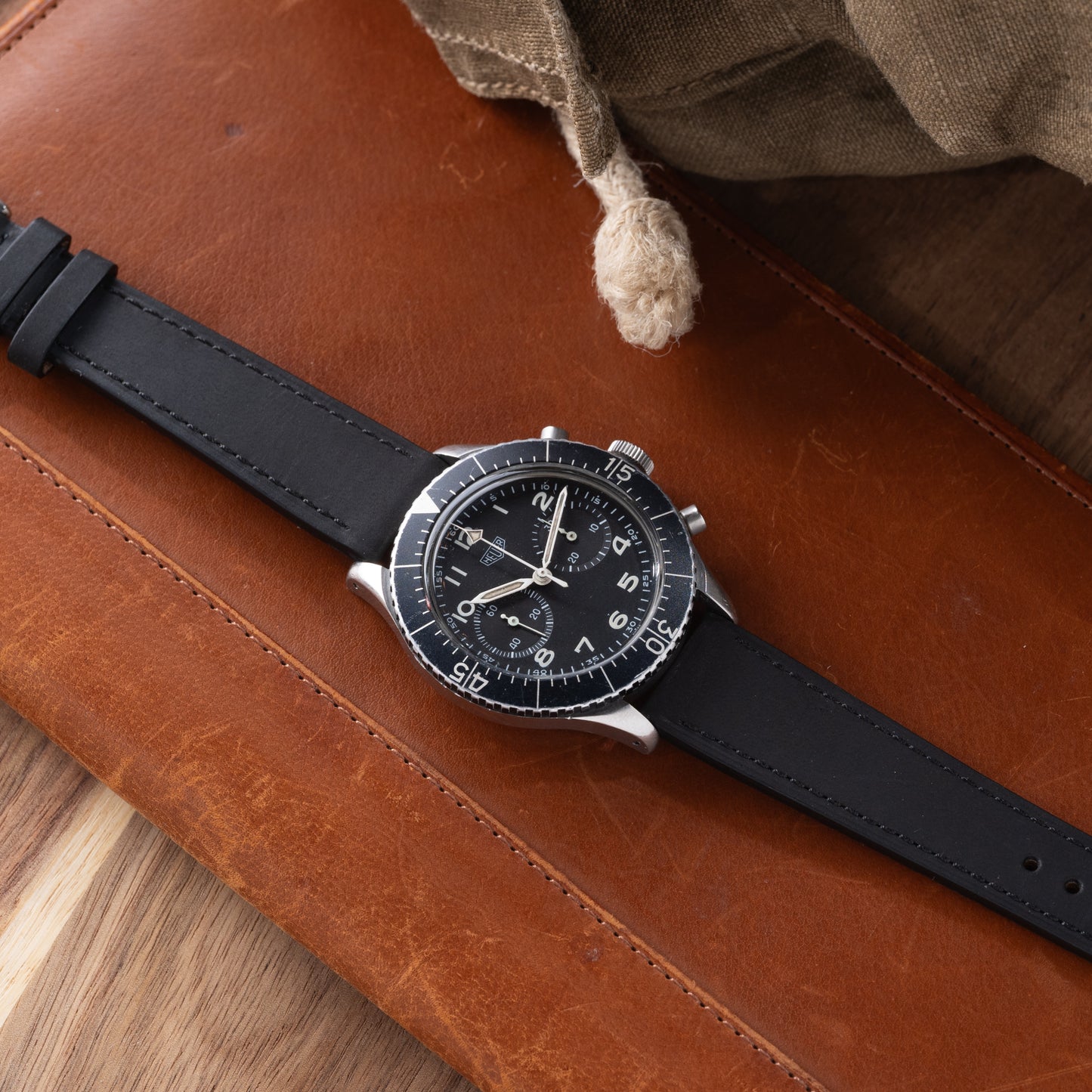Andretti Black Distressed Strap