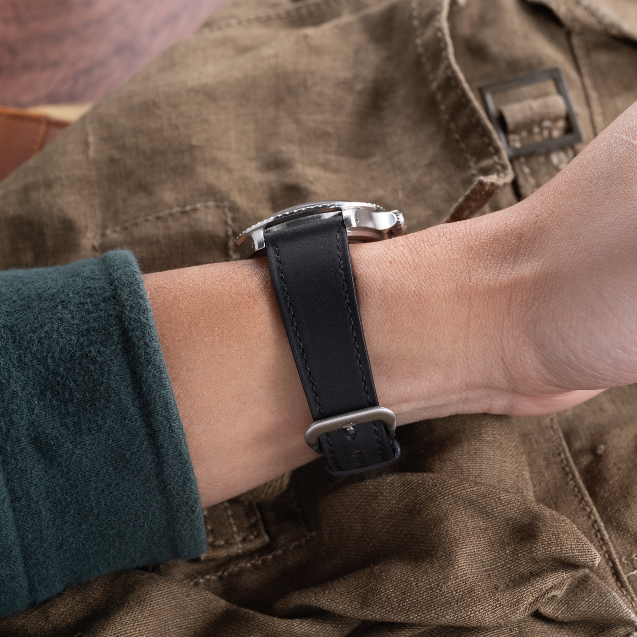 Andretti Black Distressed Strap