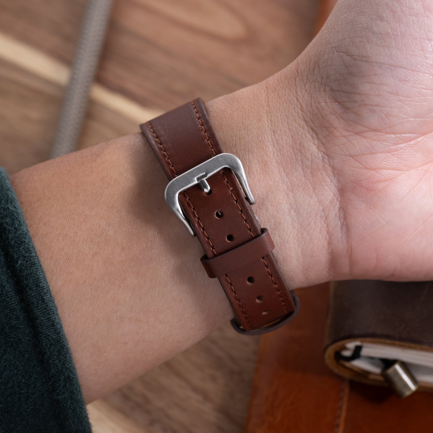 Maranello Brown Gloss Calf Strap