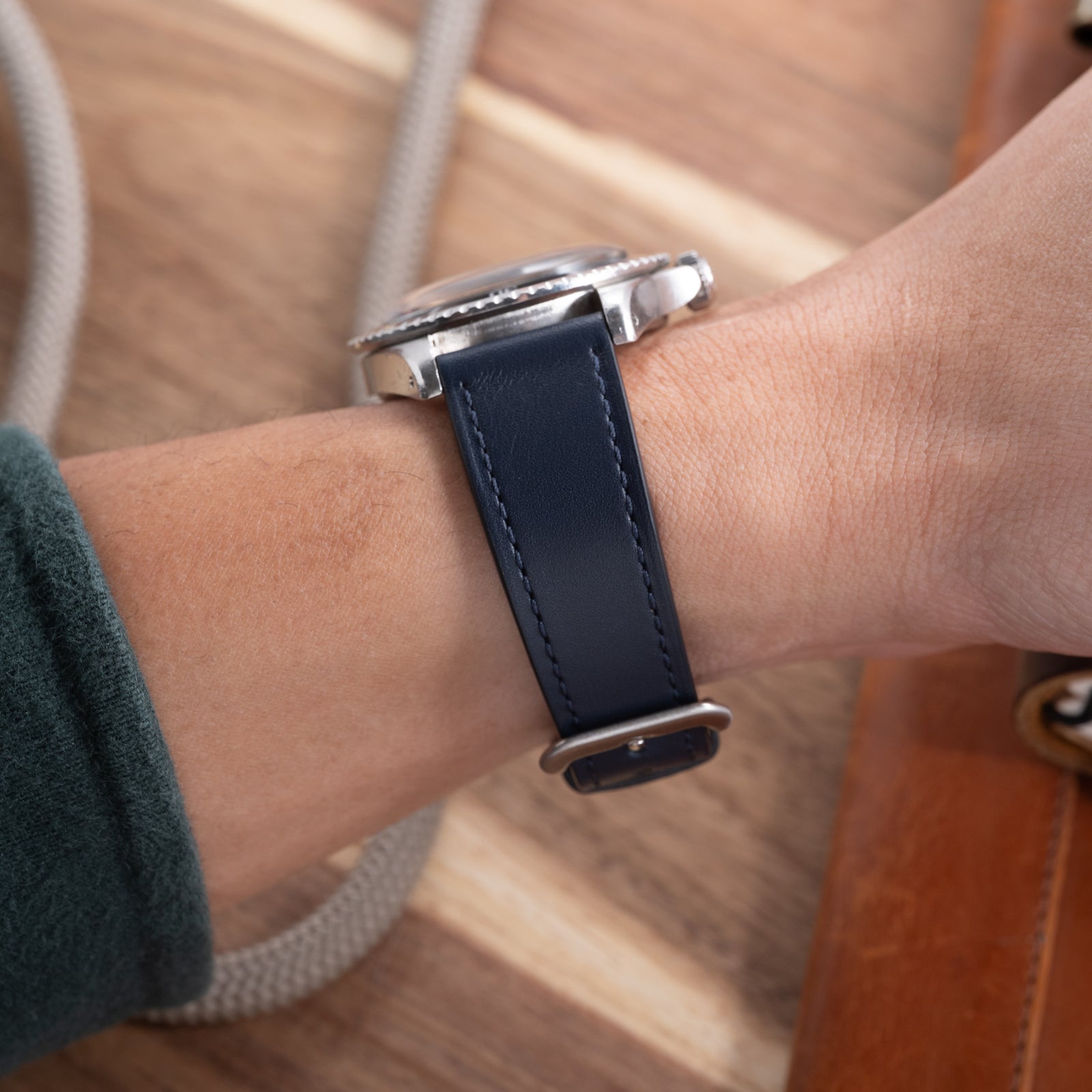 Bavaria Blue Gloss Calf Strap