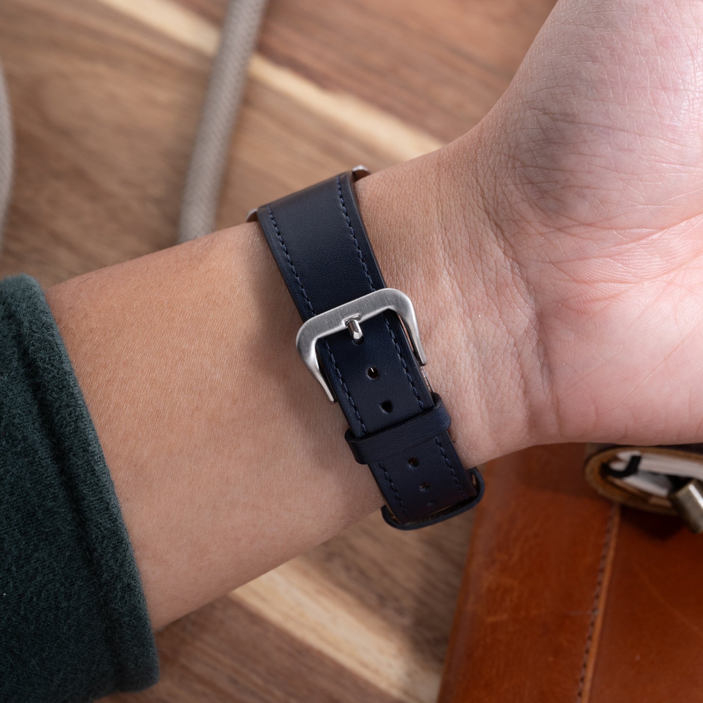 Bavaria Blue Gloss Calf Strap