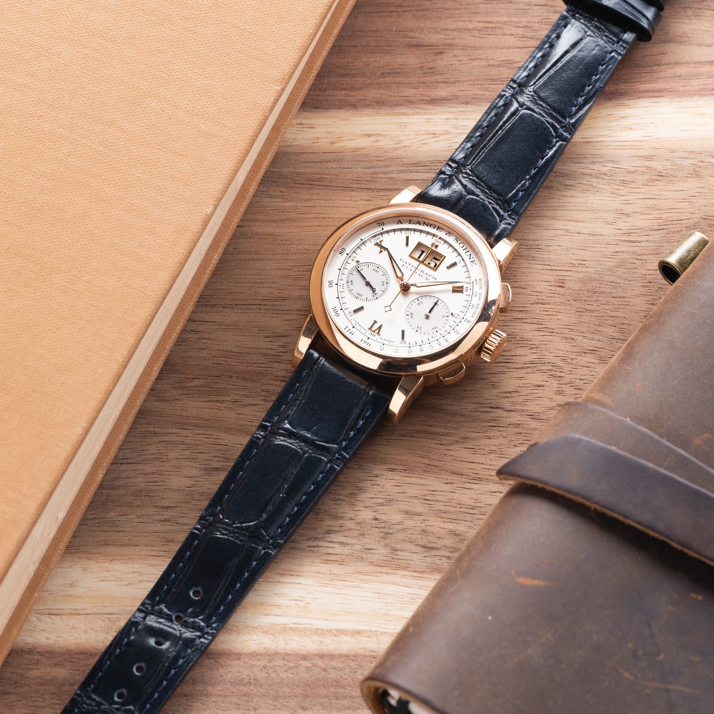 Dawn Blue Executive Leather Strap
