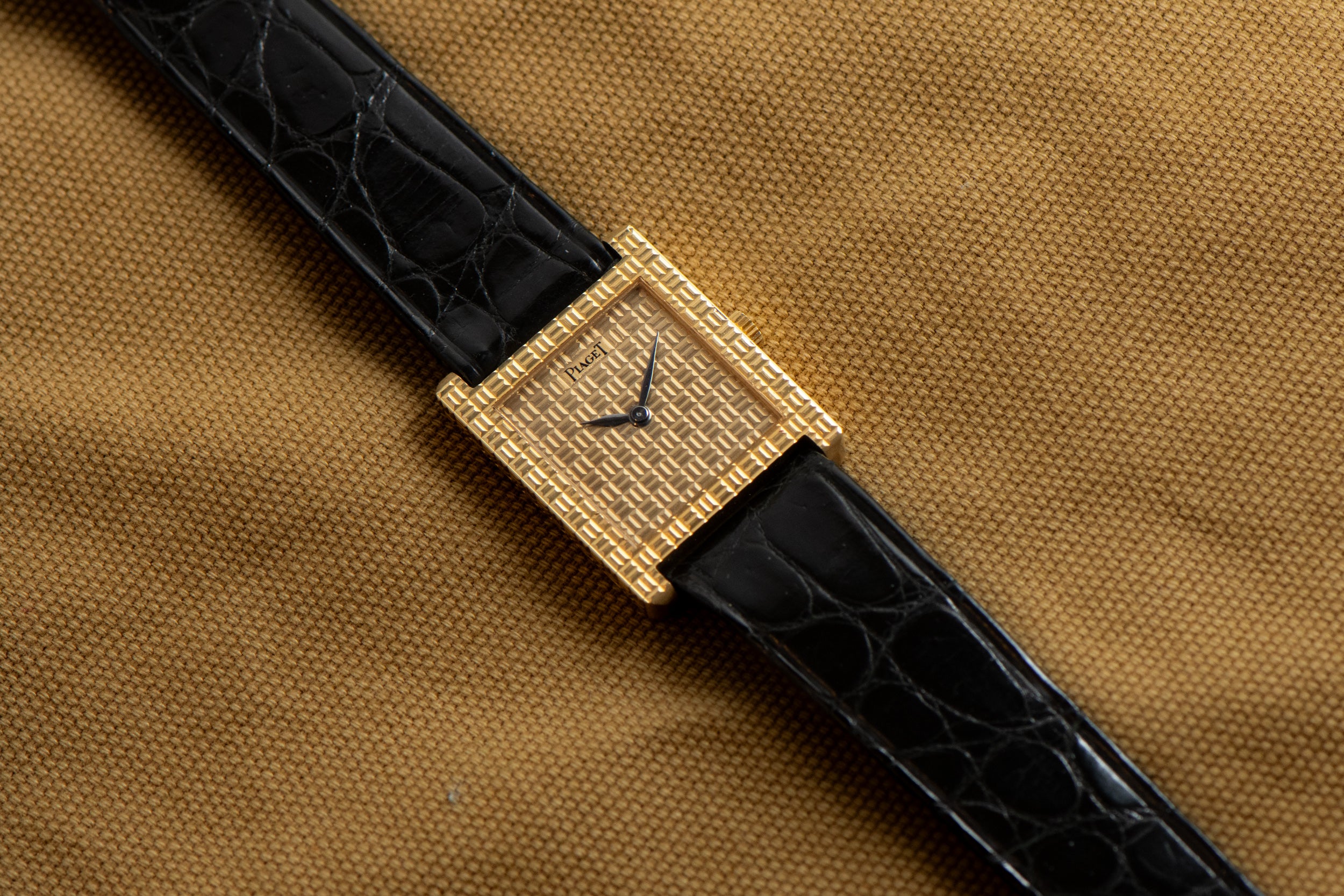 Piaget 'Onyx' Tank-style Dress Watch