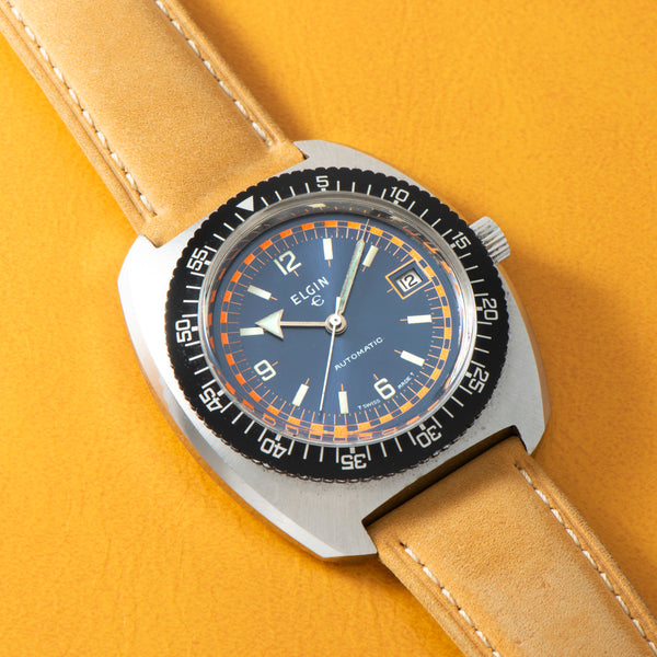 Elgin Cushion Case Diver – Analog:Shift