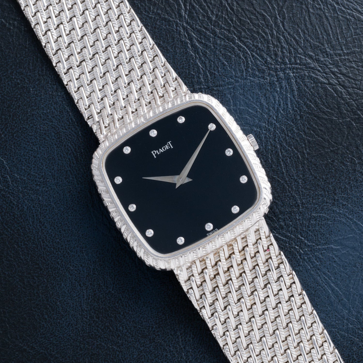 Piaget Onyx Dial White Gold Dress Watch Analog:Shift Piaget Onyx Dial White Gold Dress Watch Analog:Shift