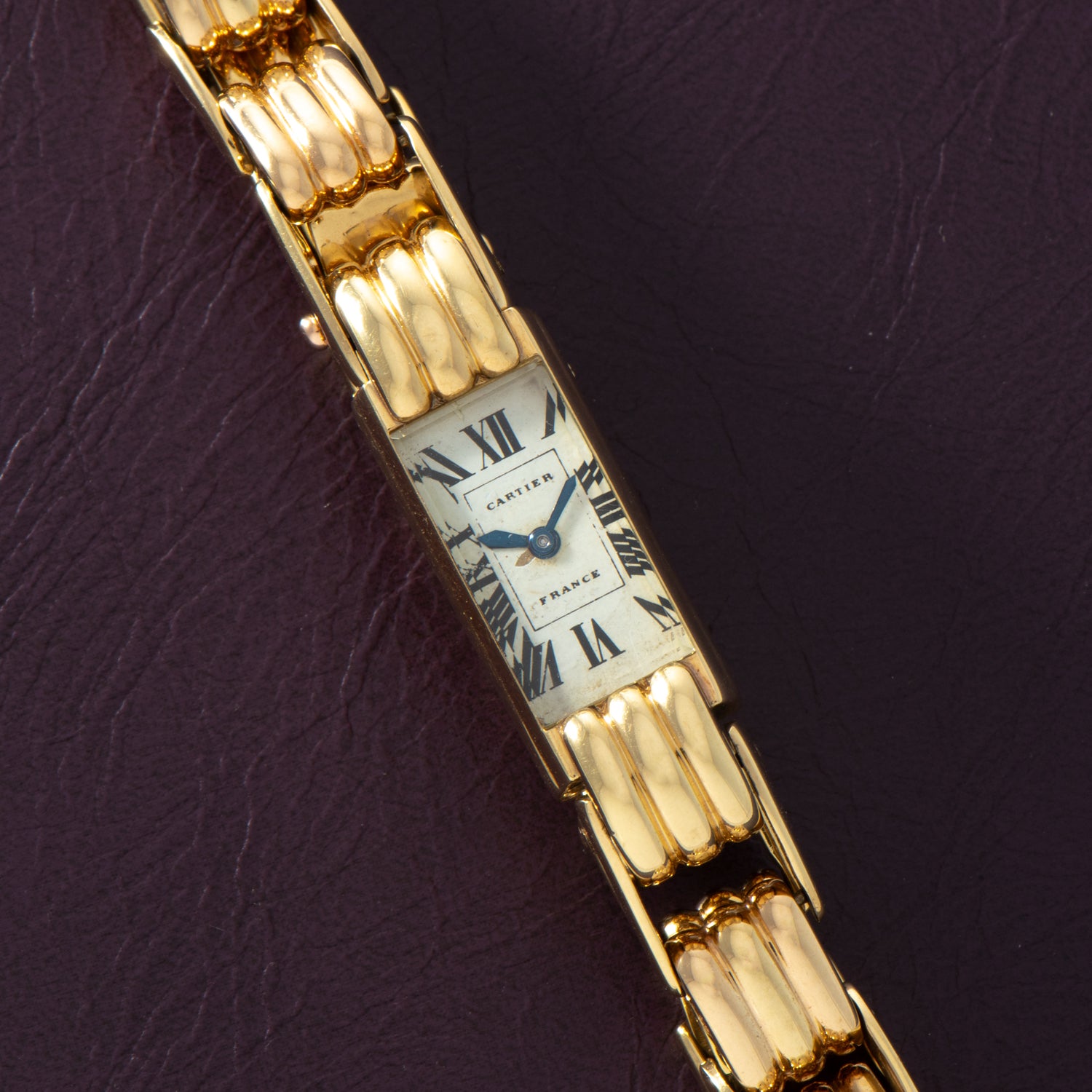 Cartier France 'Backwind' Dress Watch Analog:Shift Cartier France 'Backwind' Dress Watch Analog:Shift
