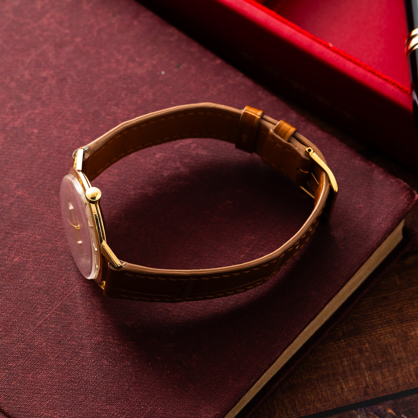 Cartier For Movado Yellow Gold Dress Watch