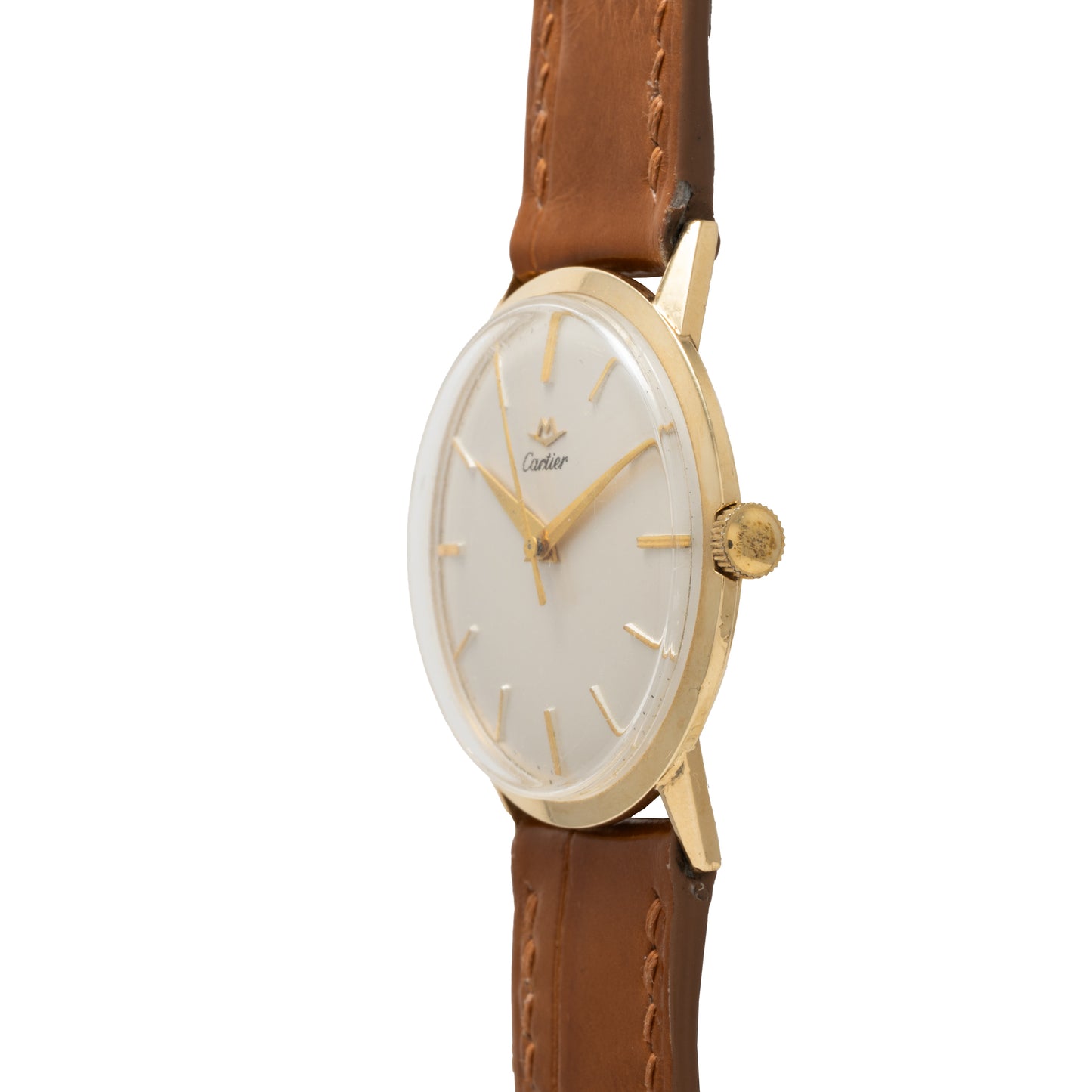 Cartier For Movado Yellow Gold Dress Watch