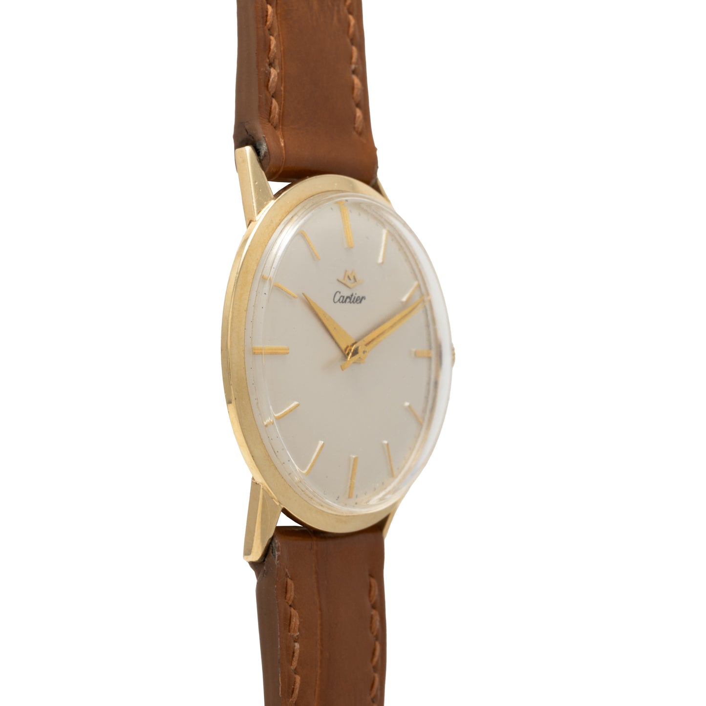 Cartier For Movado Yellow Gold Dress Watch