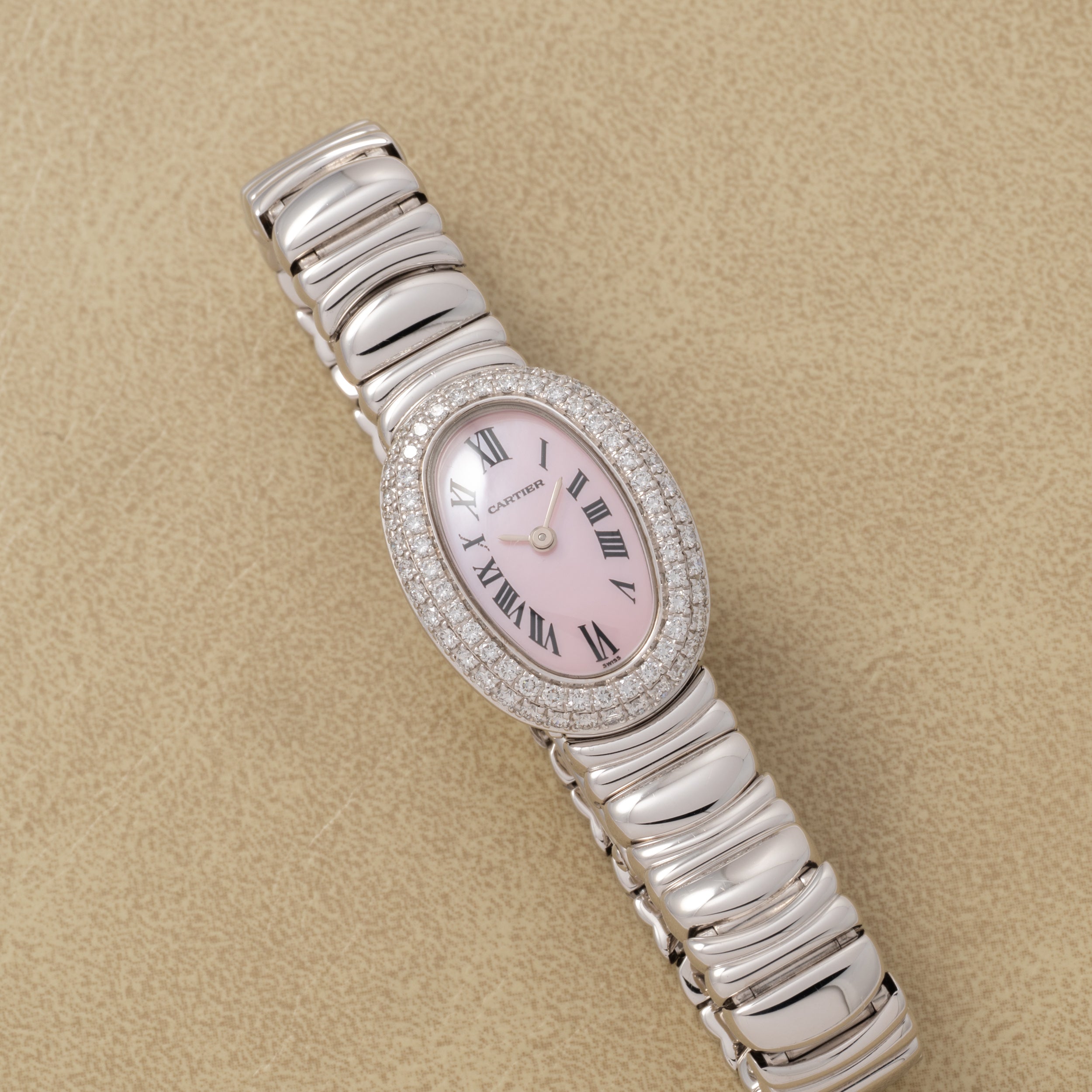 Cartier Baignoire 'Pink MOP' – Analog:Shift