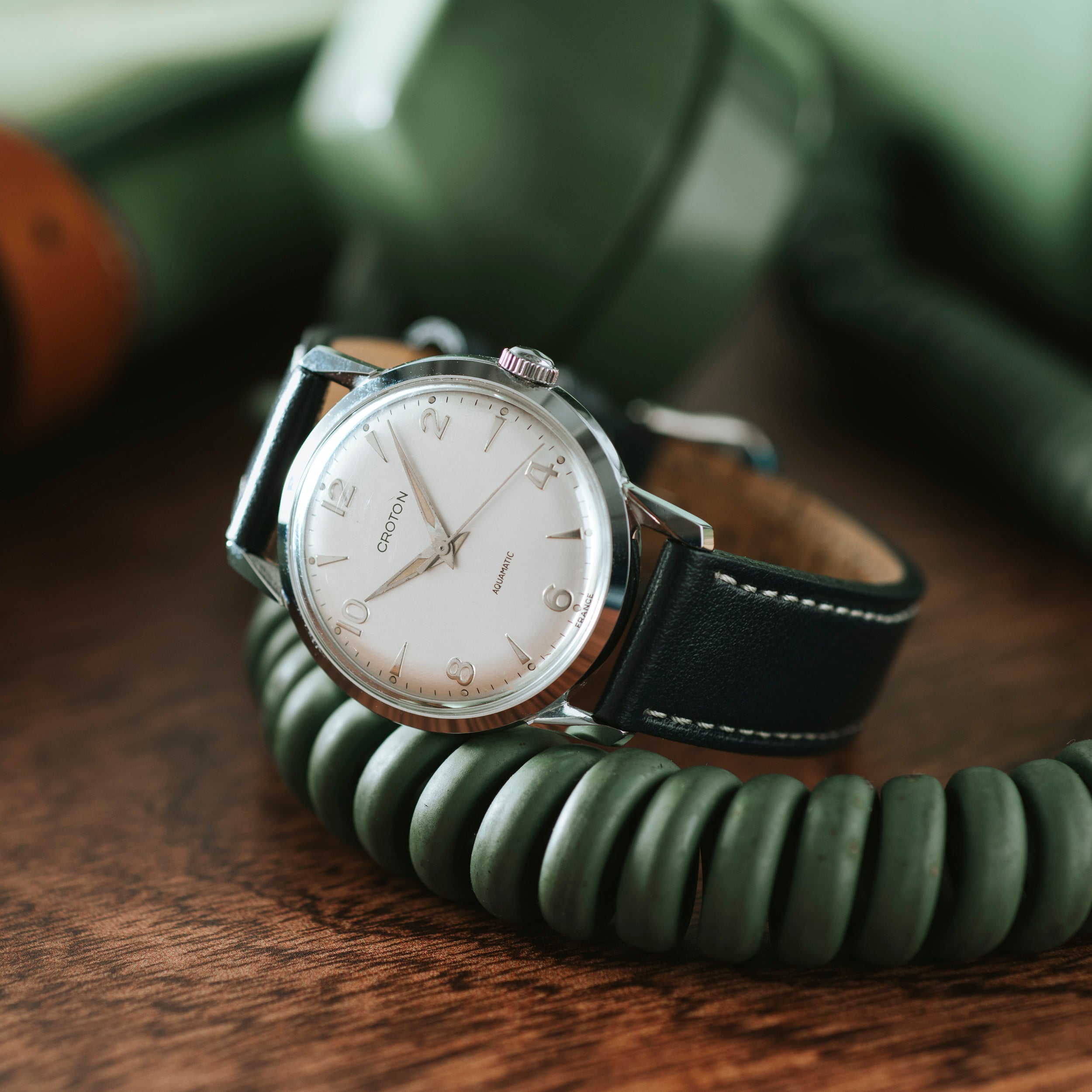 ビ*ン様 Croton Aqua-Matic バンパー式　自動巻　機械式時計 Croton Aquamatic – Analog:Shift