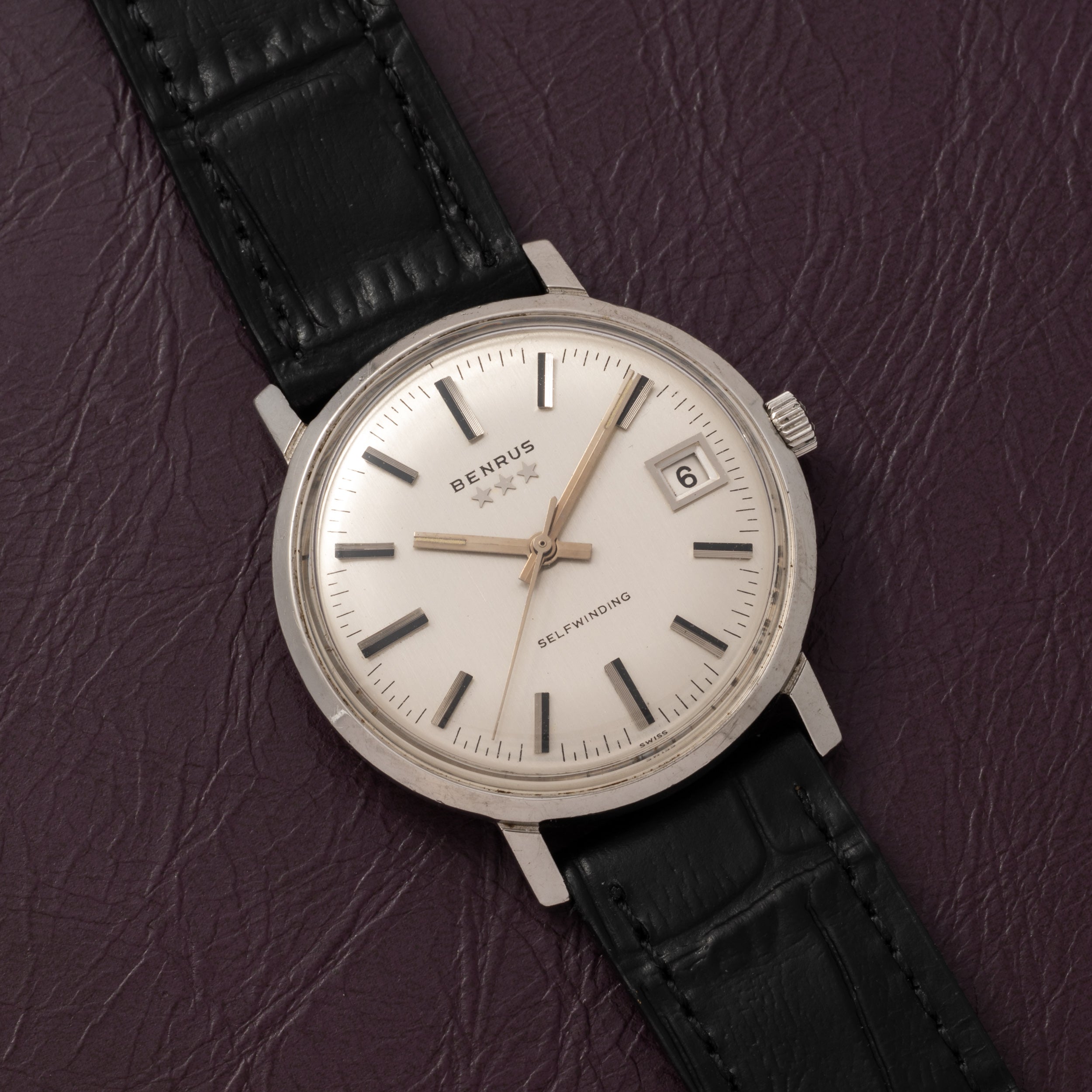 BENRUS ベンラス TYPE-III Vintage Benrus Three Star Wrist Watch Mens 34mm GF Copper