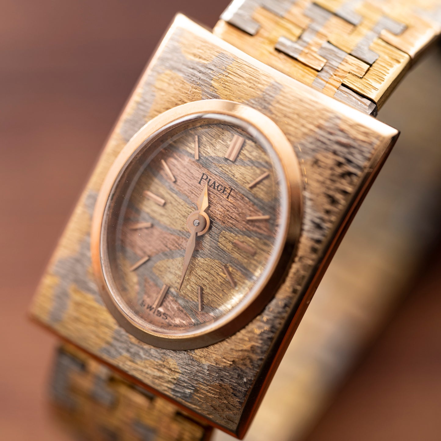 Piaget Tri-Tone 'Bark' Dress Watch