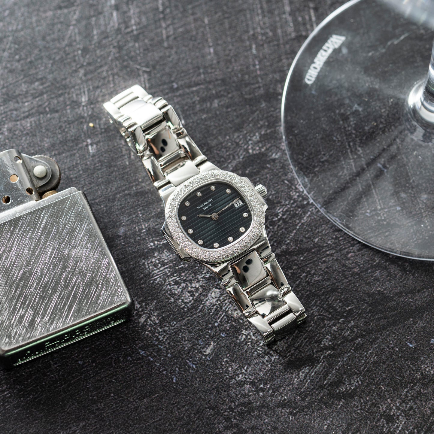 Patek Philippe Ladies Nautilus Platinum Diamond