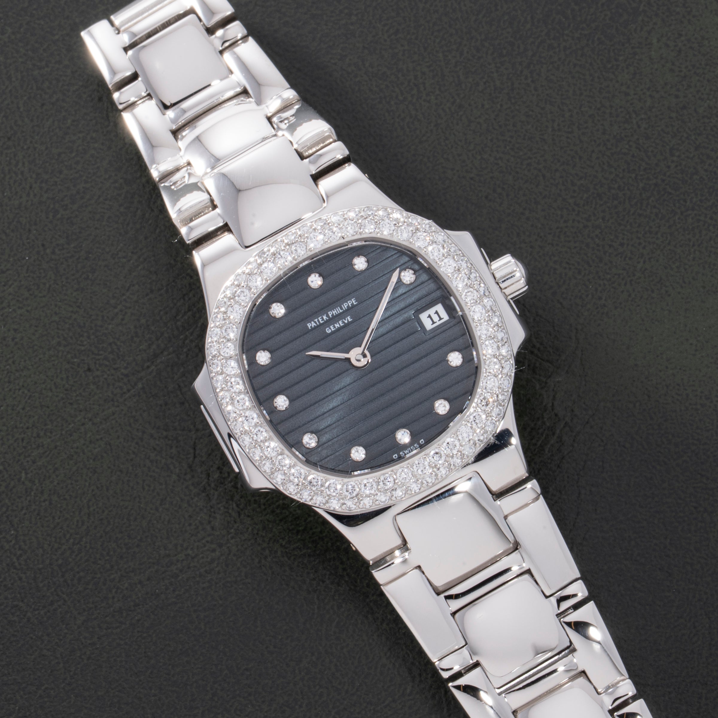 Patek Philippe Ladies Nautilus Platinum Diamond